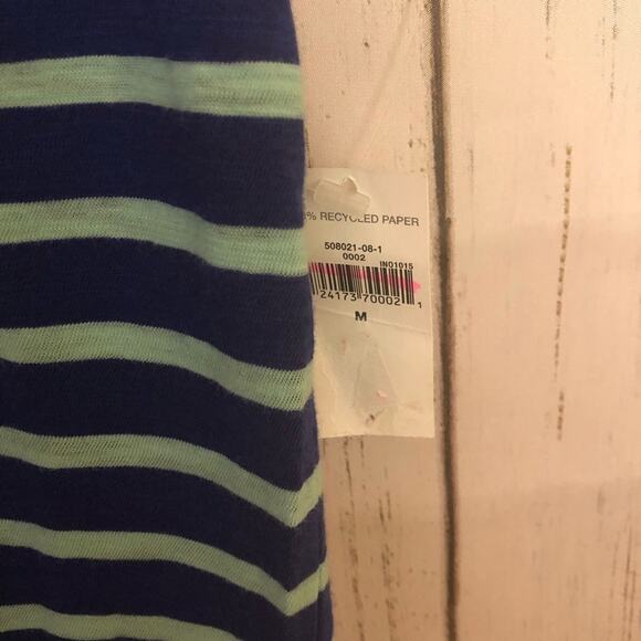Gap Classic Women's Striped V Neck Blouse Sz M - Picture 3 of 8